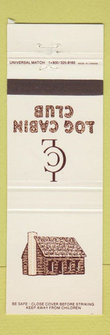 Matchbook Cover - Log Cabin Club