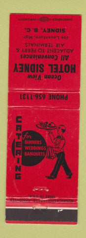 Matchbook Cover - Hotel Sidney BC