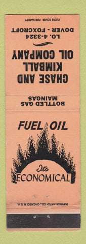 Matchbook Cover - Chase and Kimball Oil Company Dover Foxcroft ME WEAR