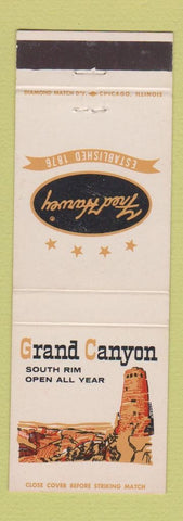 Matchbook Cover - Grand Canyon Fred Harvey