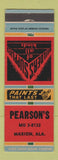 Matchbook Cover - Pearson's Lumber Builders Supply Marion AL