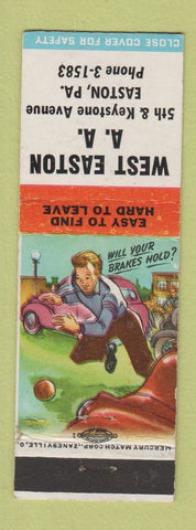 Matchbook Cover - West Eastn AA Easton PA