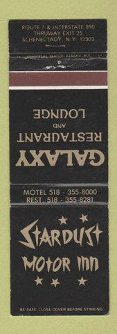 Matchbook Cover - Stardust Motor Inn Schenectady NY