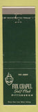 Matchbook Cover - Fox Chapel Golf Club Pittsburgh PA