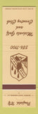 Matchbook Cover - Midvale Golf and Country Club Penfield NY