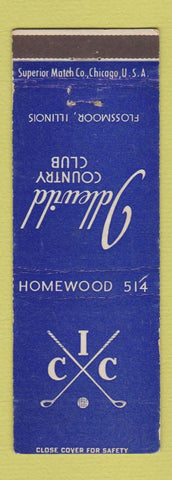 Matchbook Cover - Idlewild Country Club Flossmoor IL