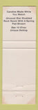Matchbook Cover - Der Candlemaker Gifts Walnut Creek OH