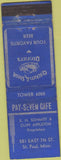 Matchbook Cover - Pay Seven Cafe St Paul MN Merchants