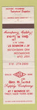 Matchbook Cover - Geo Cole Heating Plumbing Supply Troy NY WEAR