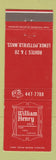 Matchbook Cover - William Henry Inn Lenox Pittsfield MA