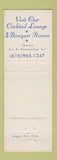 Matchbook Cover - Countryside Inn Battle Creek MI