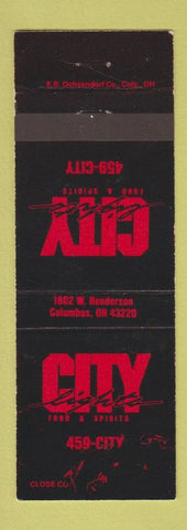 Matchbook Cover - City Lights Columbus OH