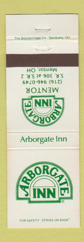 Matchbook Cover - Arborgate Inn Mentor OH