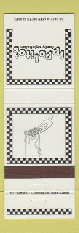 Matchbook Cover Ippolito's Italian Restaurant Roswell Sandy Springs Kennesaw GA