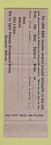 Matchbook Cover - Marquette County Historical Society Museum MI WORN