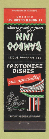 Matchbook Cover - Bamboo Inn Chicago IL Chinese