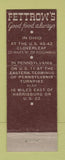 Matchbook Cover - Fettrow's Restaurant  Harrisburg PA