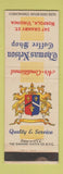 Matchbook Cover - Thomas Nelson Coffee Shop Norfolk VA