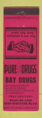 Matchbook Cover - Bay Drug Store Miami? FL