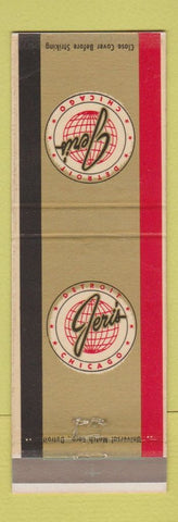 Matchbook Cover - Geri's Detroit Chicago Sutton Clements Restaurants