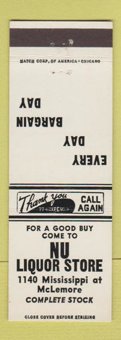 Matchbook Cover - Nu Liquor Store