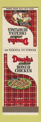 Matchbook Cover - Douglas Boned Chicken Dumplings Douglas GA