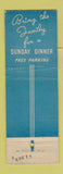 Matchbook Cover - Blocks Restaurant Chicago IL WEAR