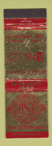 Matchbook Cover - Ohio Savings and Loan Cleveland OH WEAR