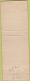 Matchbook Cover - Cotton Fires Thompson Gin Olton TX