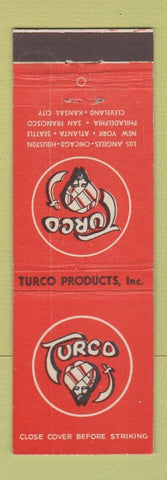 Matchbook Cover - Turco Cleaning Products Los Angeles Houston Atlanta Seattle