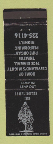 Matchbook Cover - Lamplighter Inn Kimball Pipe Organ WEAR