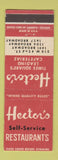 Matchbook Cover - Hector's Restaurants New York City Cafeterias