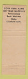 Matchbook Cover - Book Matches Advertising GW Thomas Council Bluffs IA