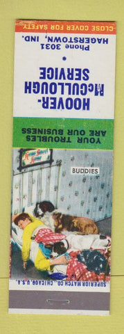 Matchbook Cover - Hoover McCullough Service Hagerstown IN
