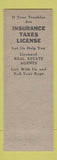 Matchbook Cover - Hoover McCullough Service Hagerstown IN
