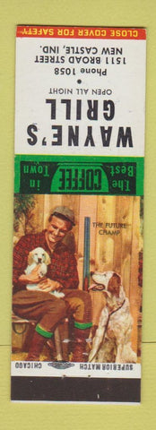 Matchbook Cover - Wayne's Grill New Castle IN