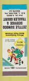 Matchbook Cover - Zettle Sunoco oil gas Trailer Court Milton PA