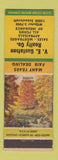 Matchbook Cover - VE Gustafson Real Estate Detroit MI