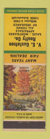 Matchbook Cover - VE Gustafson Real Estate Detroit MI