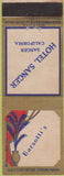 Matchbook Cover - Hotel Sanger CA deco 1939