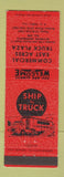 Matchbook Cover - Commercial East Acres Truck Plaza Glyndon MN