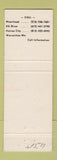 Matchbook Cover - Commercial East Acres Truck Plaza Glyndon MN