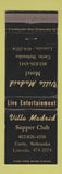 Matchbook Cover - Villa Madrid Motel Crete NE