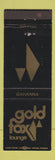 Matchbook Cover - Gold Fox Lounge Gahanna
