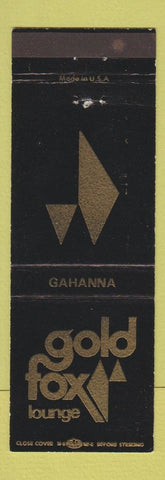 Matchbook Cover - Gold Fox Lounge Gahanna
