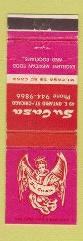 Matchbook Cover - Su Casa Chicago IL Mexican Restaurant