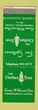 Matchbook Cover - The Clothes Tree Pompano Beach FL