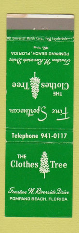 Matchbook Cover - The Clothes Tree Pompano Beach FL