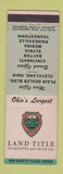 Matchbook Cover - Land Title Guarantee Trust Cleveland OH Dayton Elyria Medina