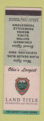 Matchbook Cover - Land Title Guarantee Trust Cleveland OH Dayton Elyria Medina